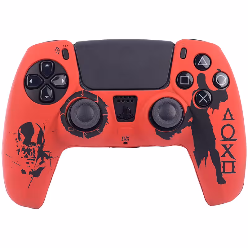 روکش دسته بازی PS5 طرح God of war قرمز مشکی