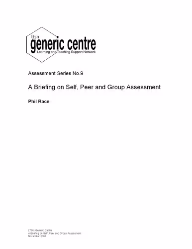 خرید و دانلود نسخه کامل کتاب A briefing on self, peer and group assessment