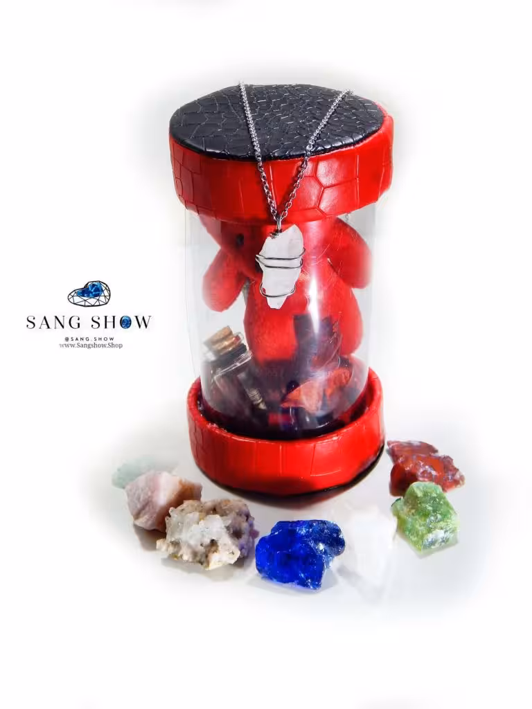 پک مناسب عشق سنگ های 7 چاکرا بهمراه آویز