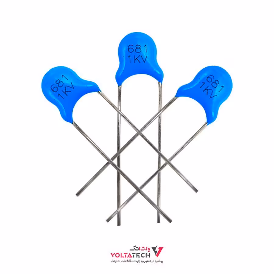 خازن مایلار 680 پیکو فاراد 681-1KV