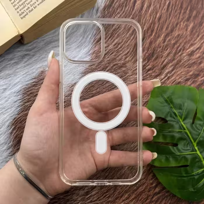 قاب گوشی iPhone 11 آیفون شفاف مگ سیف دار MagSafe اورجینال دور سیلیکونی ایربگ دار