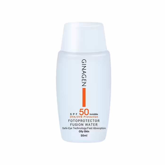 کرم ضد آفتاب بی رنگ پوست چرب Ginagen SPF50 ژیناژن
