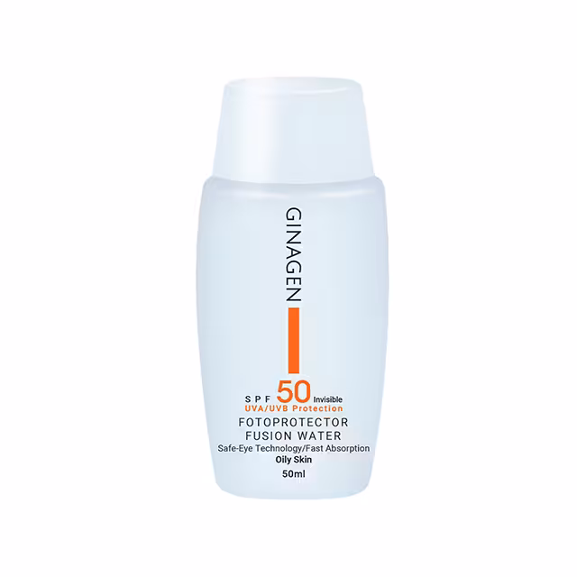 کرم ضد آفتاب بی رنگ پوست چرب Ginagen SPF50 ژیناژن