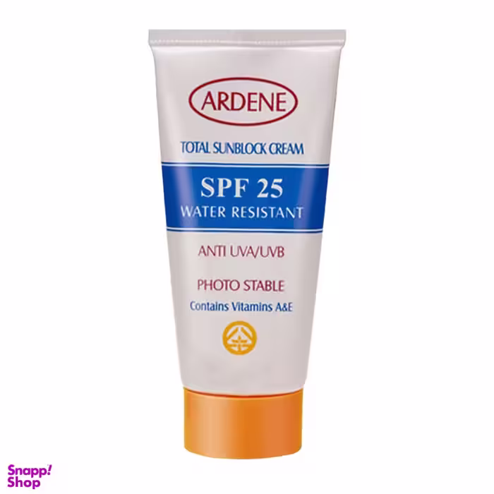 کرم ضد آفتاب آردن (Ardene) با SPF25 فاقد چربی ضد آب حجم 50 میلی لیتر