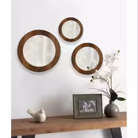 آینه مدل گرد الف دلسا کد 432 مجموعه 3 عددی