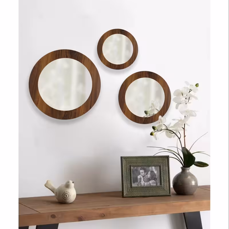 آینه مدل گرد الف دلسا کد 432 مجموعه 3 عددی