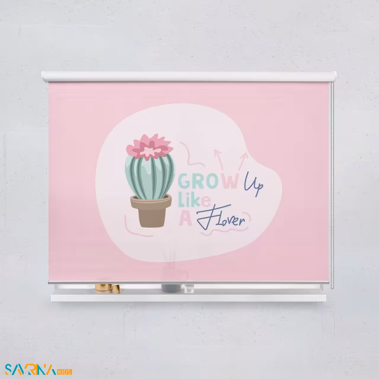 پرده شید بچگانه طرح دختر مو فرفری کد A2944