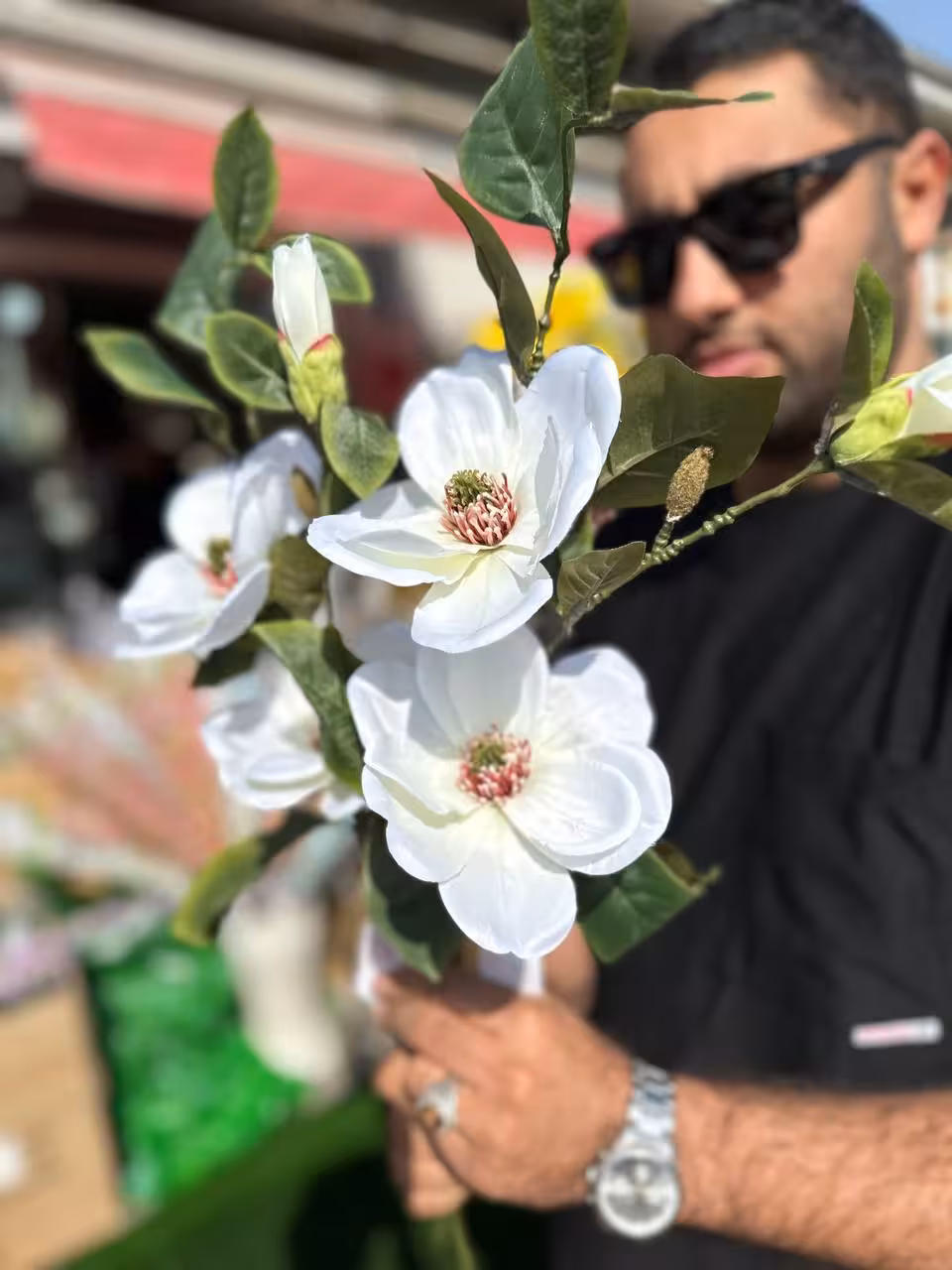 گل مگنولیا مصنوعی سفید