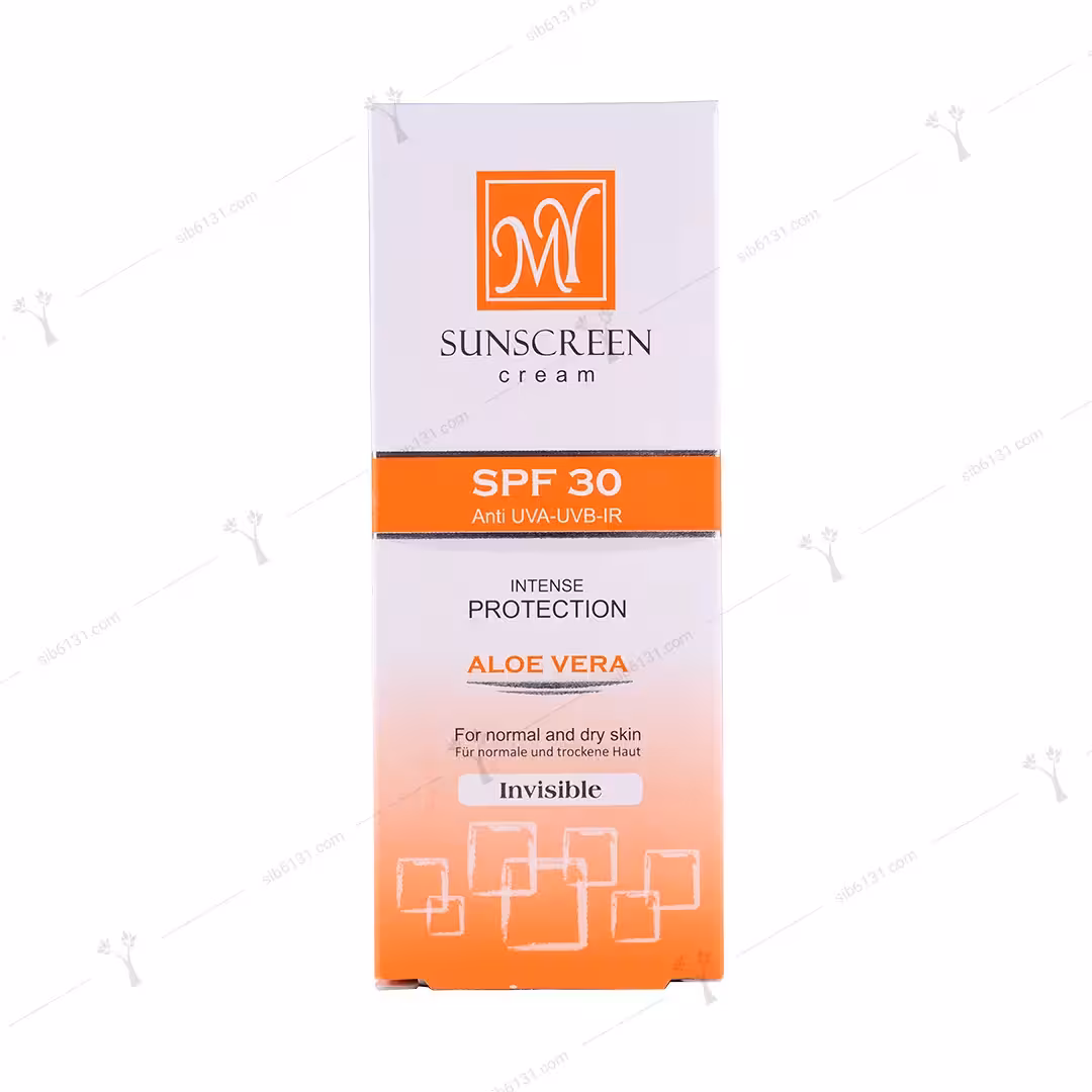 کرم ضد آفتاب بی رنگ spf 30 مای مناسب پوست نرمال و خشک 50 میلی لیتری