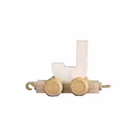 قطار چوبی طرح حروف انگلیسی حرف J