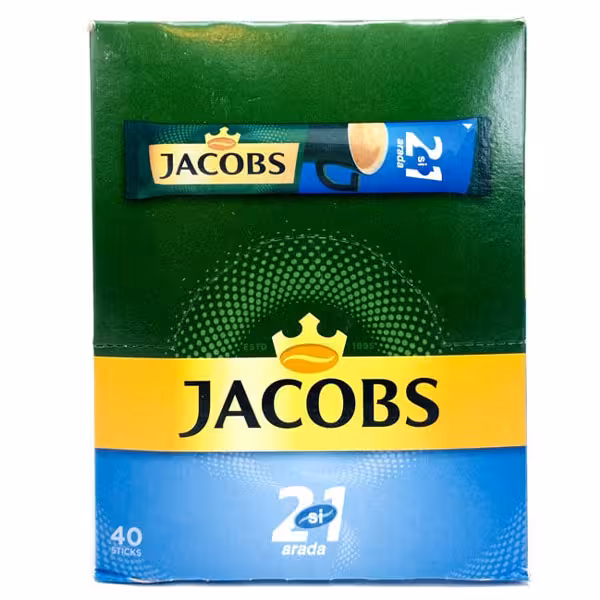 قهوه فوری جاکوبس 2 در 1 ساده بسته 40 عددی  حجم 420 گرم