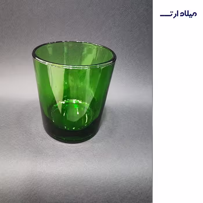 لیوان سبز قطر7.5 ارتفاع 9
