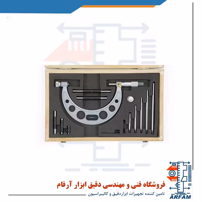 میکرومتر آسیمتو میله ای 100-0 خارج سر تعویض شو مدل 6-04-111