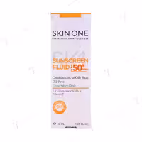 ضد آفتاب فلوئیدی spf 50 بی رنگ اسکین وان فاقد چربی 40 میلی لیتری