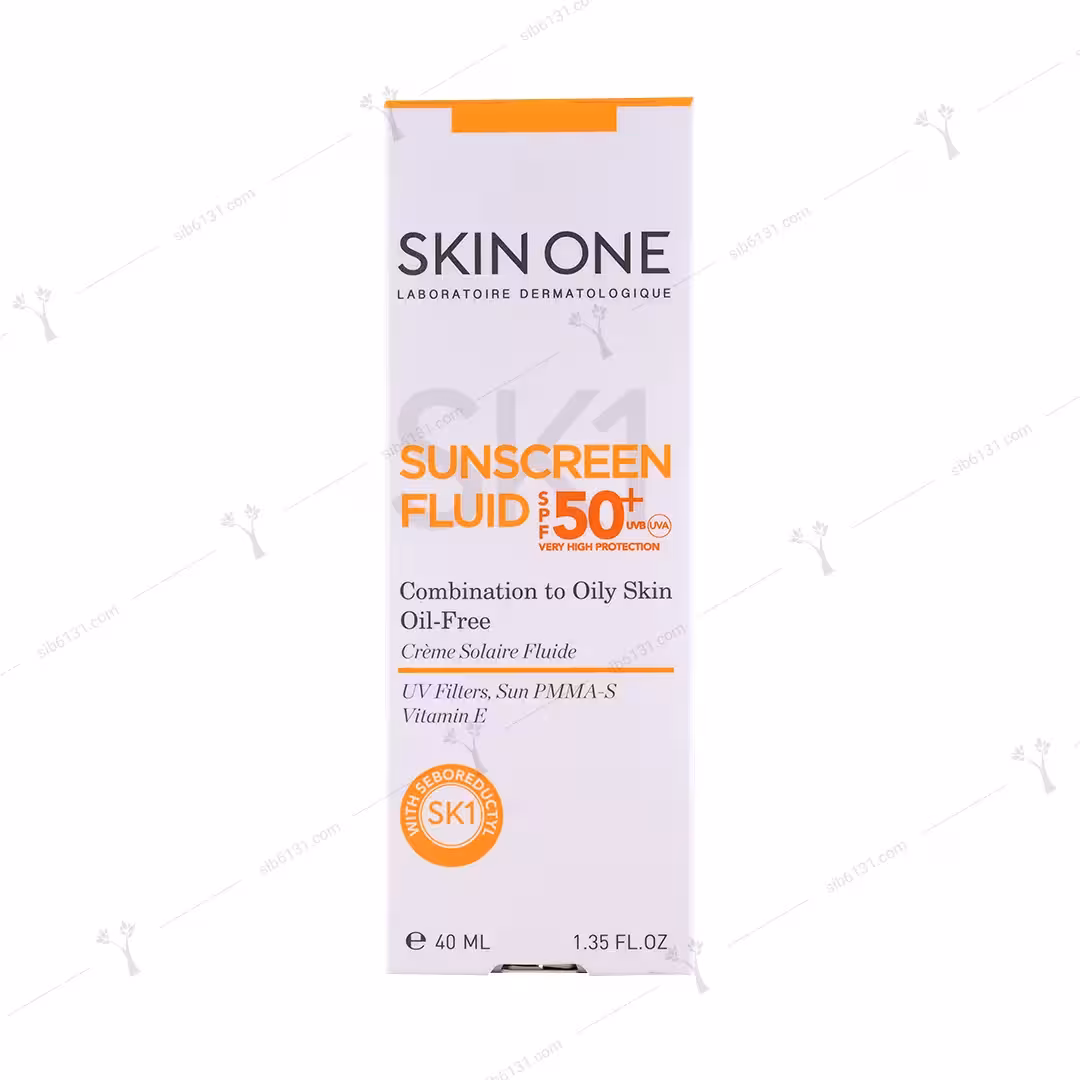 ضد آفتاب فلوئیدی spf 50 بی رنگ اسکین وان فاقد چربی 40 میلی لیتری