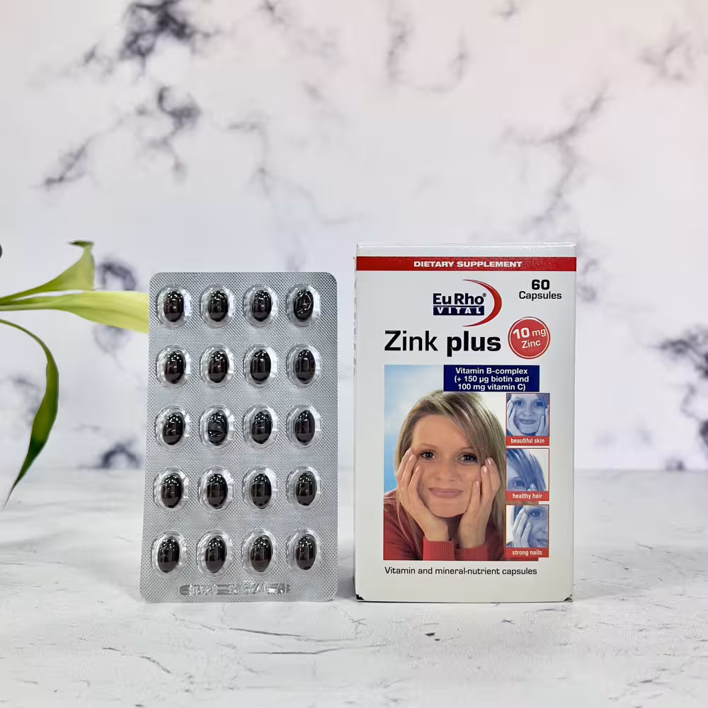 زینک پلاس یوروویتال 10 میلی گرم 60 عدد