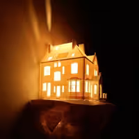 مدل سه بعدی ماکت خانه ی روشن (STL)