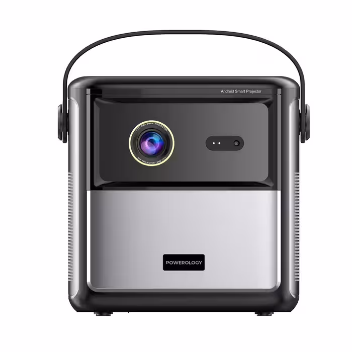 ویدیو پروژکتور لیزری 100 اینچ حرفه ای پاورولوژی مدل Powerology Starbeam 100" Google DLP Projector PGTVPBK