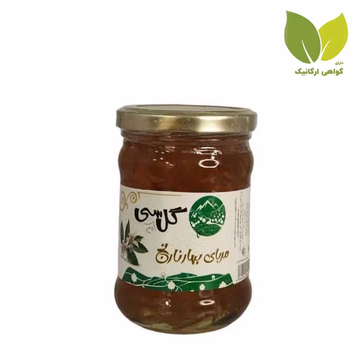 مربای بهارنارنج عسلی 300 گرمی گل باغ سیGol Bagh Si honey orange blossom jam 300g
