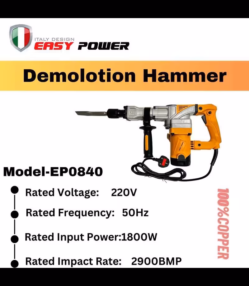 چکش تخریب 9 کیلویی ایزی پاور مدل سوپر 1800 وات