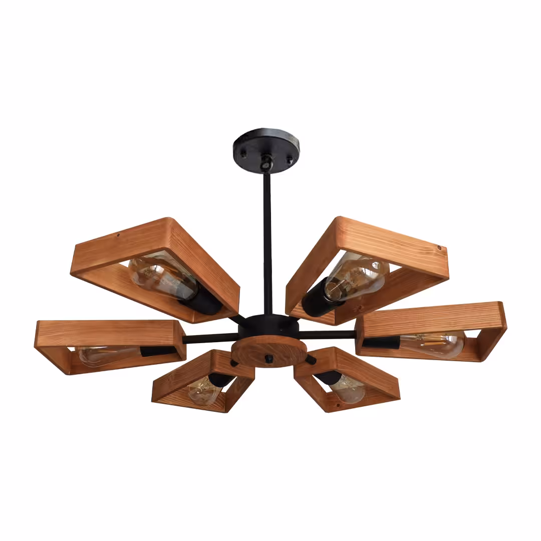 لوستر پروانه ای 6 شعله