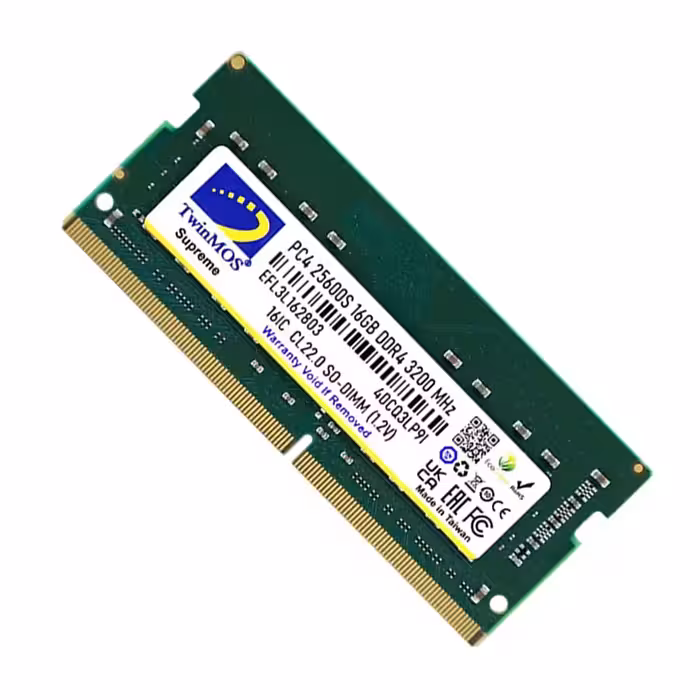 قیمت و خرید رم لپ تاپ تویین موس مدل  16GB 3200MHz CL22 DDR4 | یاس ارتباط