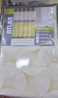پرده حمام، ابعاد 180×180 سانتی‌متر