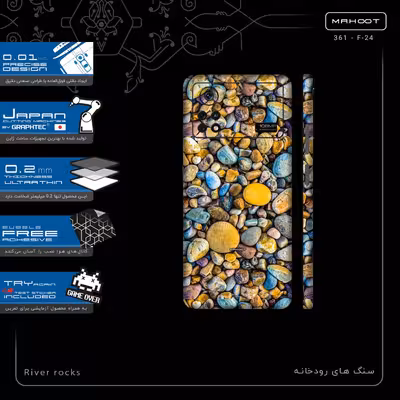 برچسب پوششی ماهوت مدل River rocks-FullSkin مناسب برای گوشی موبایل شیائومی Poco X4 Pro 5G
