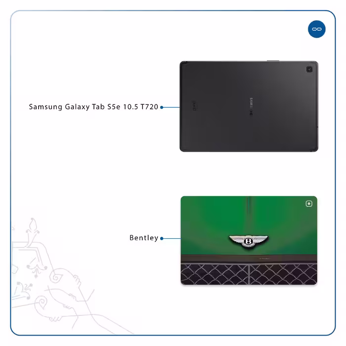 برچسب پوششی ماهوت مدل Bentley مناسب برای تبلت سامسونگ Galaxy Tab S5e 10.5 2019 T720