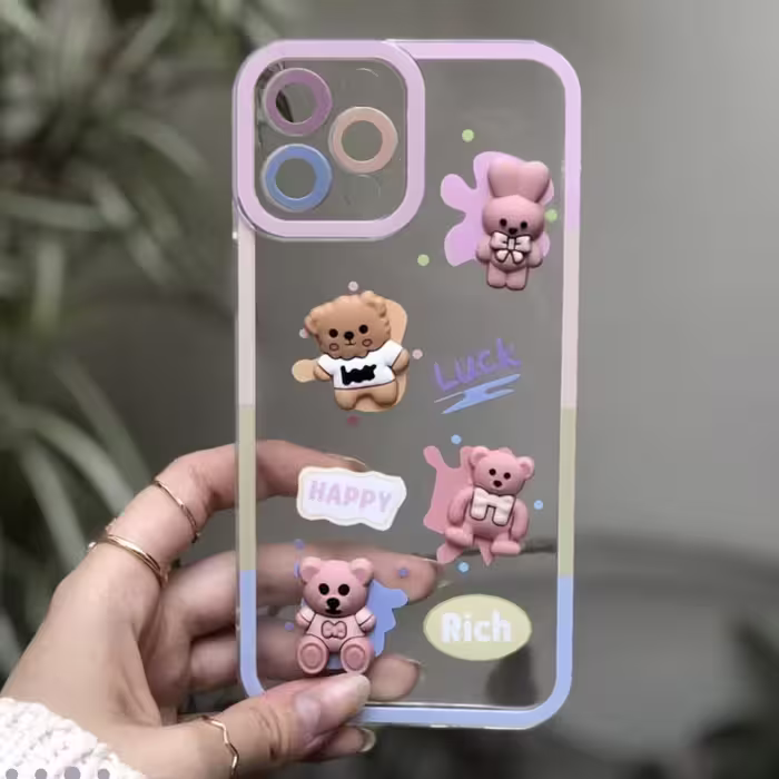 کاور مدل خرسی کد 00635 مناسب برای گوشی موبایل اپل iphone 12 Pro Max