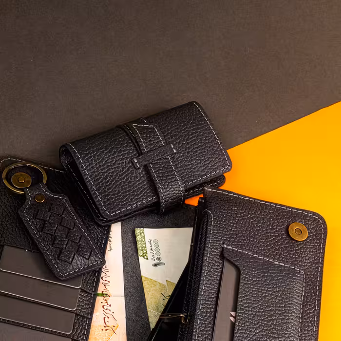 ست هدیه چرم عطارد مدل چرم طبیعی کد A37