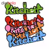 آویز آشپزخانه مدل Kitchen