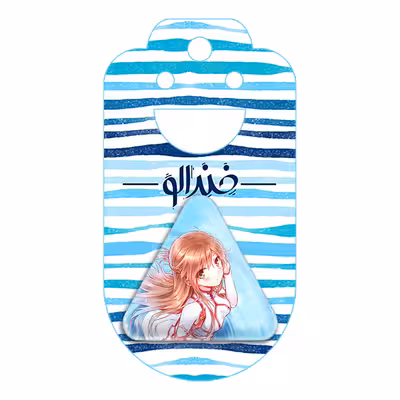 پیکسل خندالو طرح آسونا انیمه هنر شمشیر زنی آنلاین مدل مثلثی کد 12071