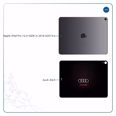 برچسب پوششی ماهوت مدل Audi AG مناسب برای تبلت اپل iPad Pro 12.9 (GEN 3) 2018 A2014