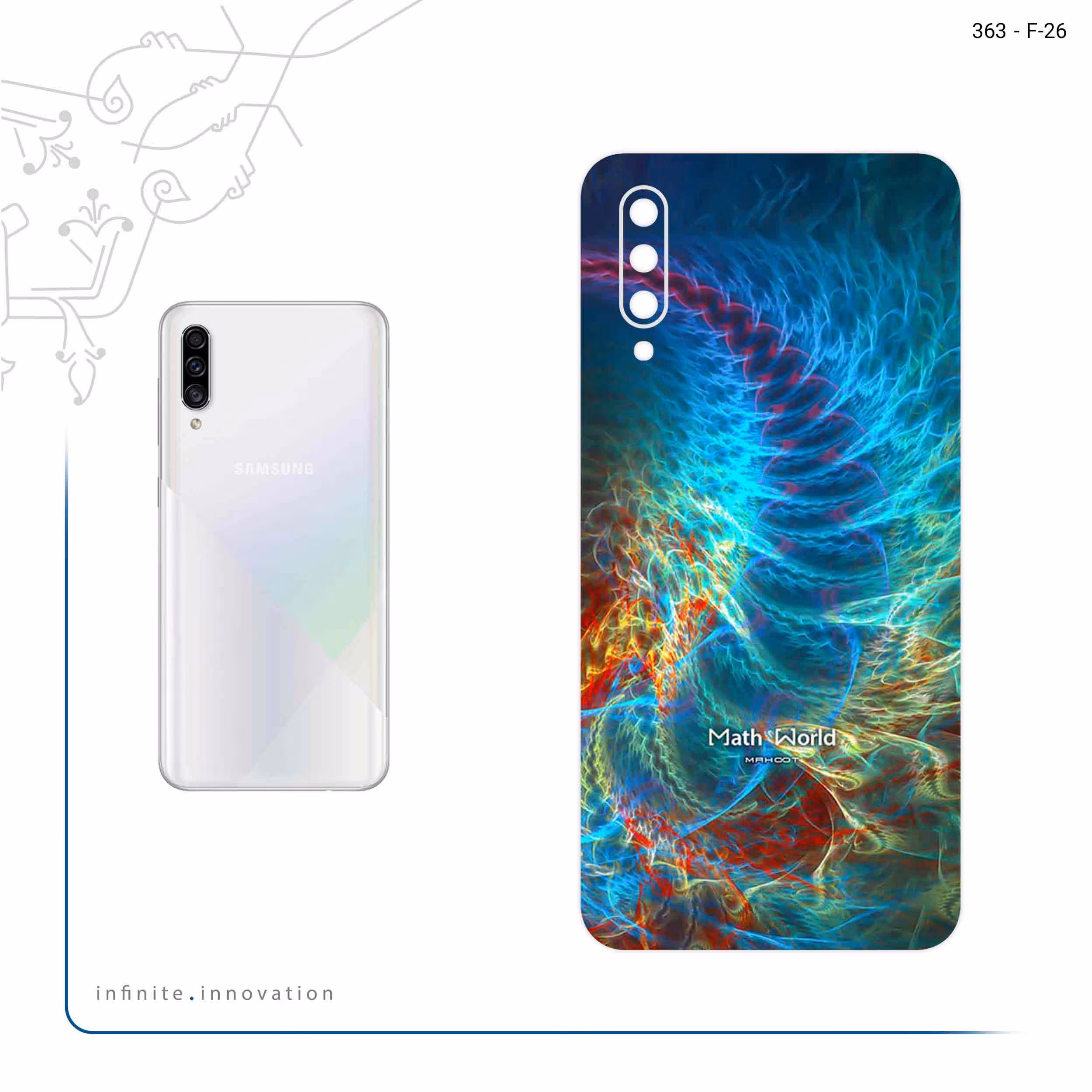 برچسب پوششی ماهوت مدل Mathematical Geometric Shape 1 مناسب برای گوشی موبایل سامسونگ Galaxy A30s