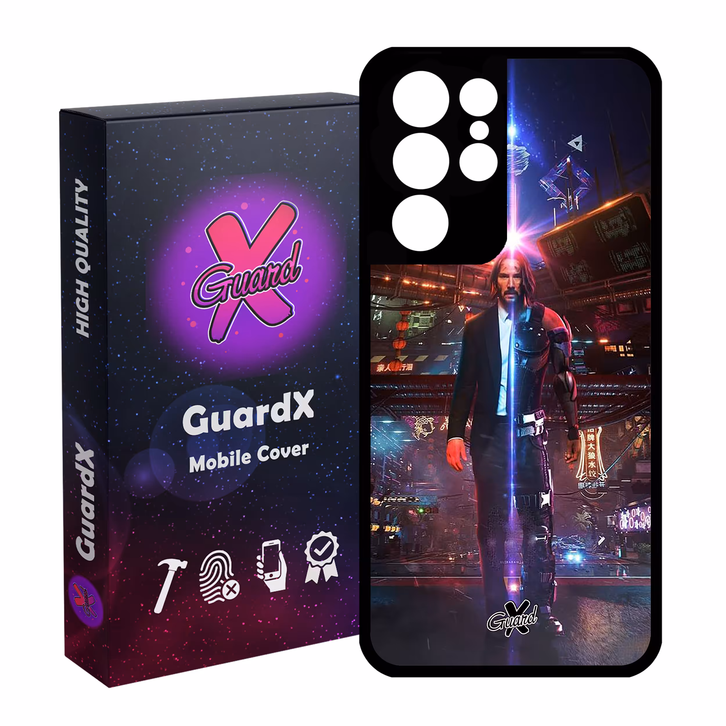 کاور گارد ایکس طرح John Wick مدل Glass10077 مناسب برای گوشی موبایل سامسونگ Galaxy S21 Ultra