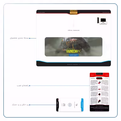 برچسب پوششی ماهوت مدل Rainbow-Six-Game مناسب برای تبلت اپل iPad 2 2011 A1397