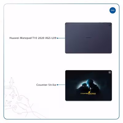 برچسب پوششی ماهوت مدل Counter-Strike مناسب برای تبلت هوآوی Matepad T10 2020 AGS-L09