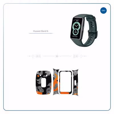 برچسب ماهوت طرح Autumn Army مناسب برای ساعت هوشمند هوآوی band 6