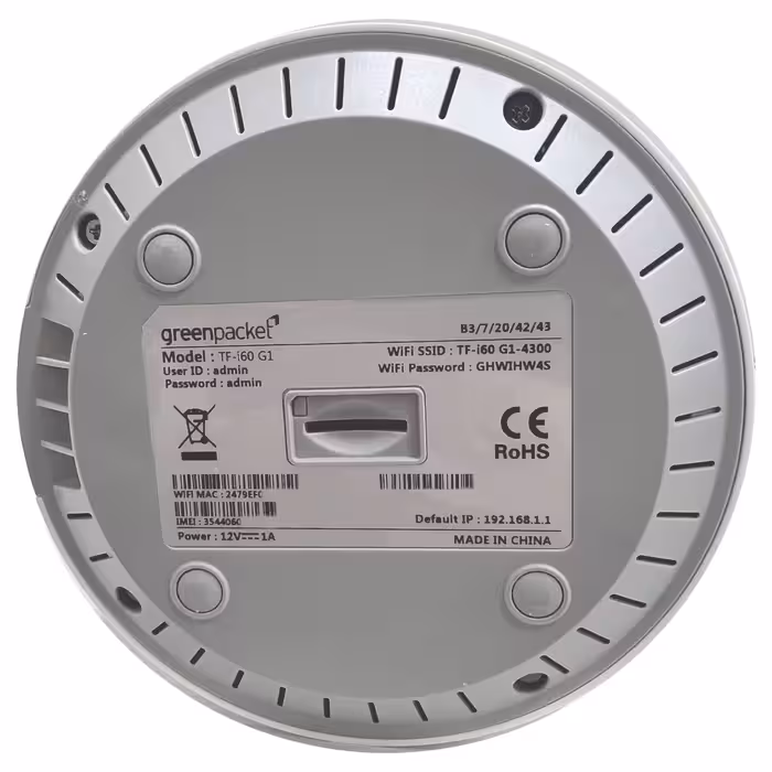 مودم 4G/TD-LTE ایرانسل مدل TF-i60 G1 به همراه 300 گیگابایت اینترنت 6 ماهه TD-LTE وسیمکارت دائمی طلایی با بسته اینترنت و مکالمه و پیامک 6 ماهه