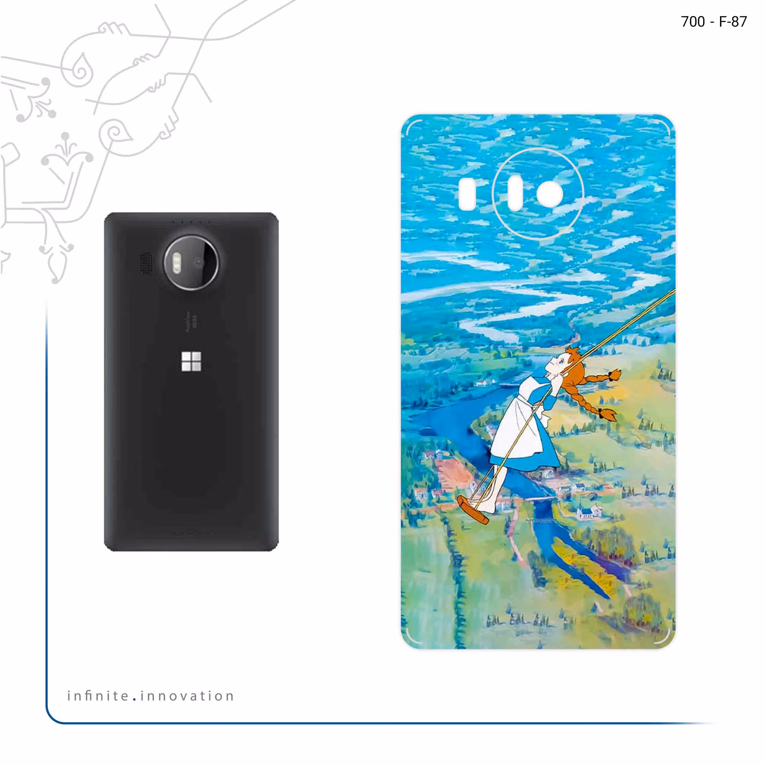 برچسب پوششی ماهوت مدل Anne Of Green Gables مناسب برای گوشی موبایل مایکروسافت Lumia 950 XL