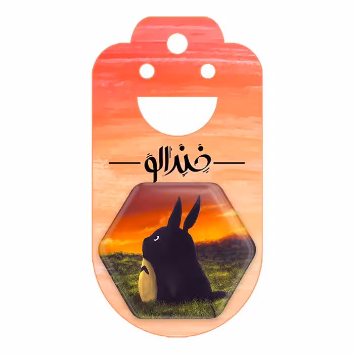 پیکسل خندالو طرح انیمه توتورو Totoro مدل شش ضلعی کد 12816