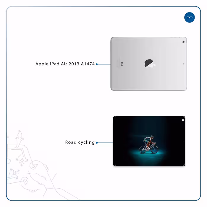 برچسب پوششی ماهوت مدل Road cycling مناسب برای تبلت اپل iPad Air 2013 A1474