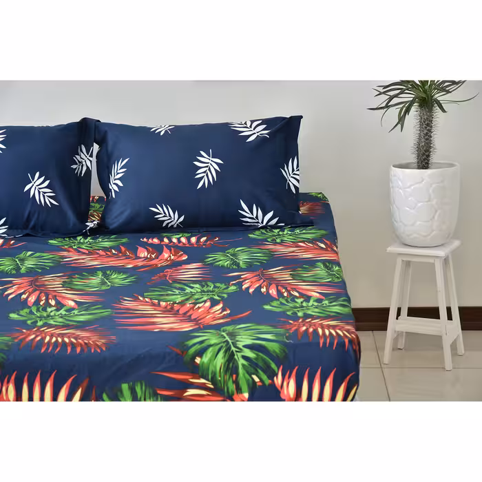 سرویس ملحفه بومرنگ مدل Hawaii-A2P160 دونفره 3 تکه