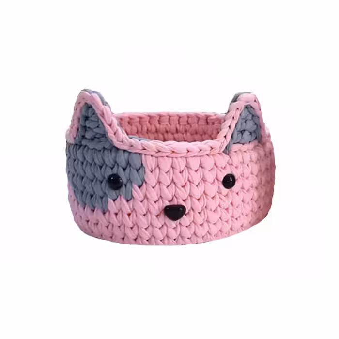  سبد قلاب بافی تریکو مدل روباه کد 42