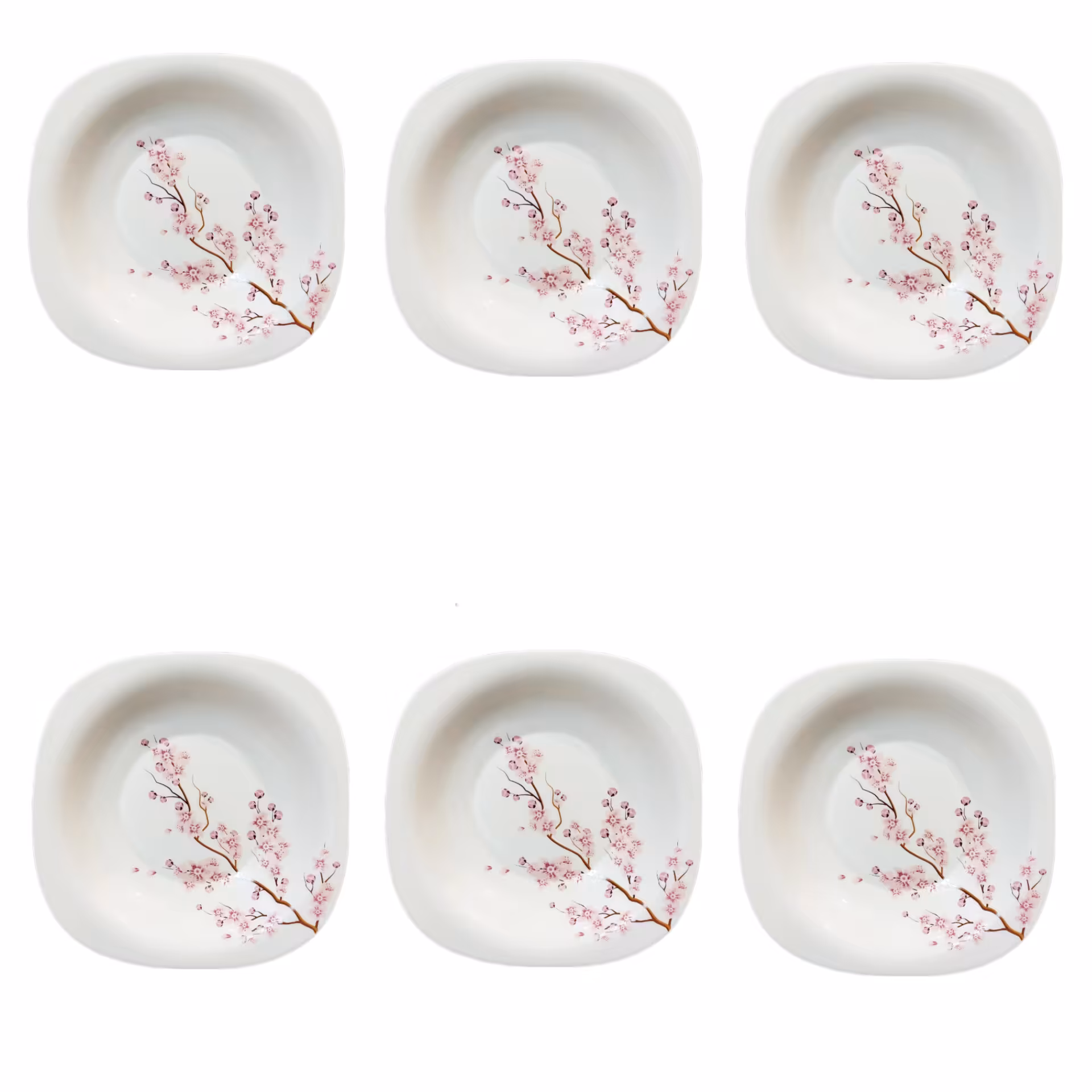 بشقاب خورش خوری مدل توسکا کد 448 بسته 6 عددی