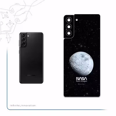 برچسب پوششی ماهوت مدل Moon-By-NASA مناسب برای گوشی موبایل سامسونگ Galaxy S21 Plus 5G