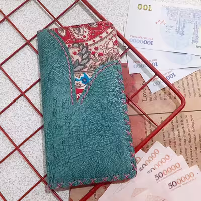 کیف پول مدل دستدوز لاکچری مدل Zz_00