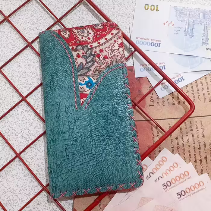 کیف پول مدل دستدوز لاکچری مدل Zz_00