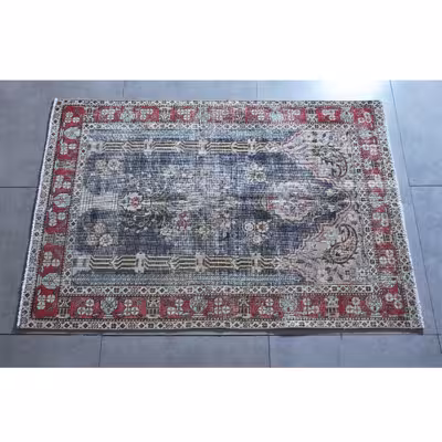 فرش دستبافت دو نیم متری امیرخیز مدل وینتیج کد 60852